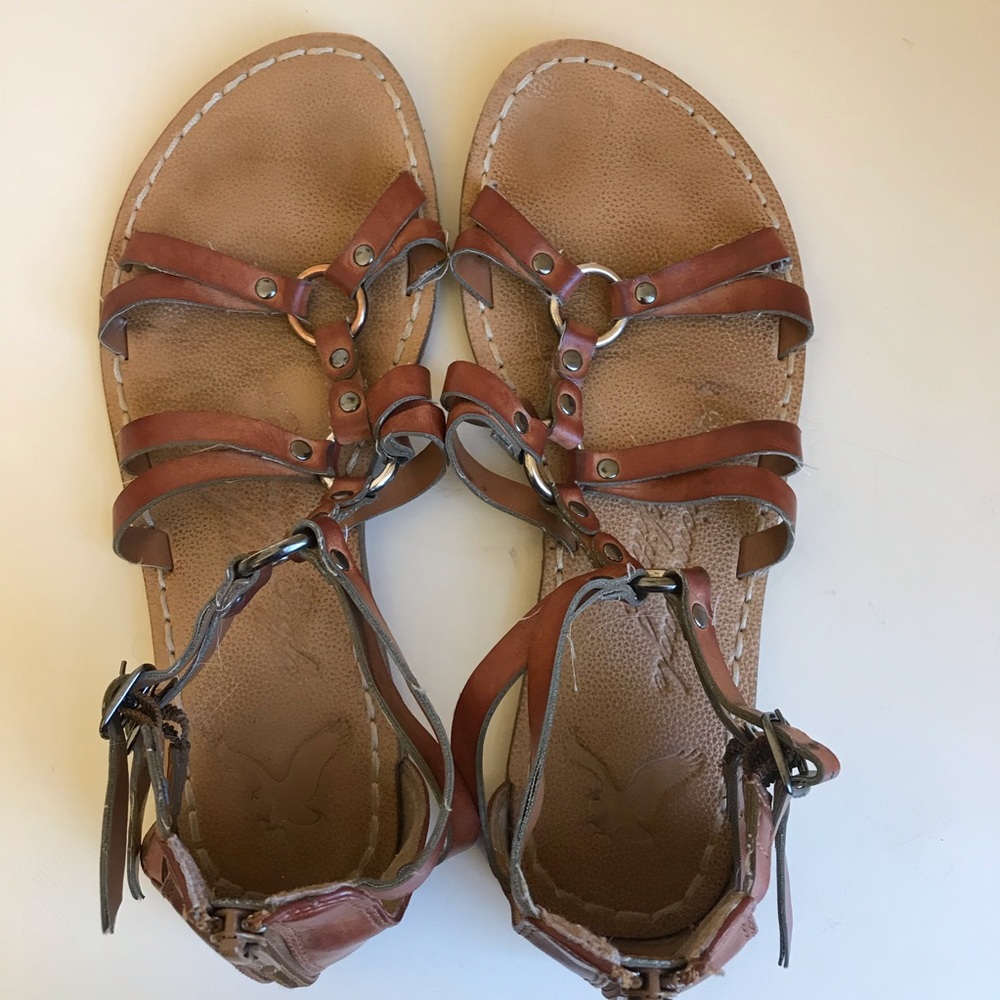 * *Last Day* Moving Sale* AEO Brown Gladiator Sandals